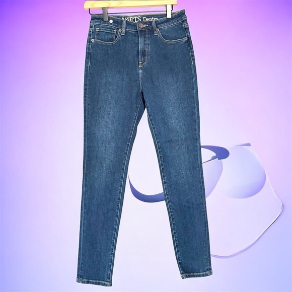 SPANX Assets Denim Classic Dark Wash Blue Jeans Skinny High Rise Sz 29 Slimming - Picture 1 of 10